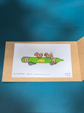 Anastasia Inciardi Mini Print - Richard Scarry Crayon Car